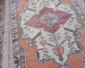Oushak Rug, Turkish Vintage Rug, Vintage Oushak Rug, Home Living 8. x 4.1 feet 245 x 127 cm