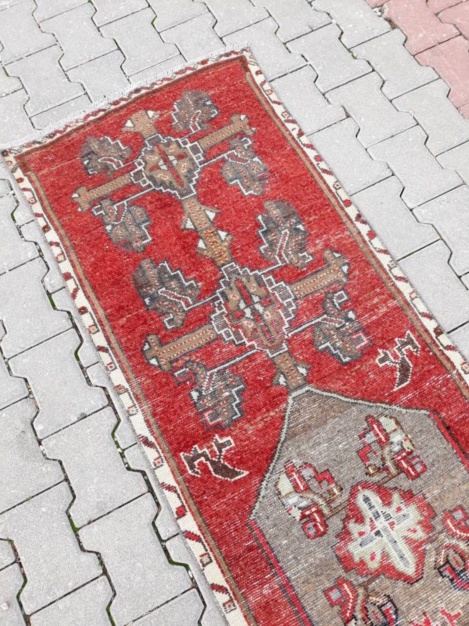 Hallway Runner Rug Low Pile Runner Rug Long Size Runner Etsy