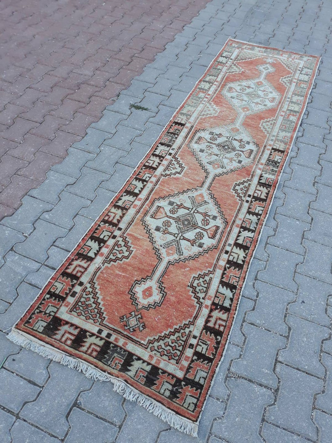 Old Runner Rug, Stair Runner Rug, FREE SHIPPING Muted Runner Rug ...