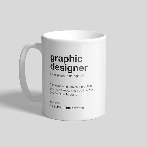 Graphic Designer Description Mug