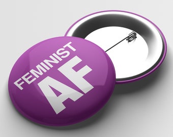 Feministische AF Button Badge Pin