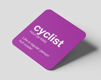 Cyclist (Gender Neutral) Coaster