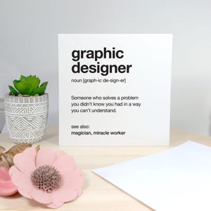 Graphic Designer Description Card