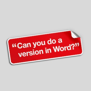 u een versie in Word Vinyl Sticker