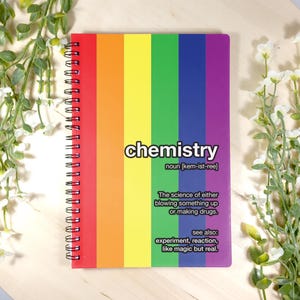 chemiedefinitie A5-notitieblok – perfect cadeau voor chemici! Scheikundebeschrijving A5-notitieblok