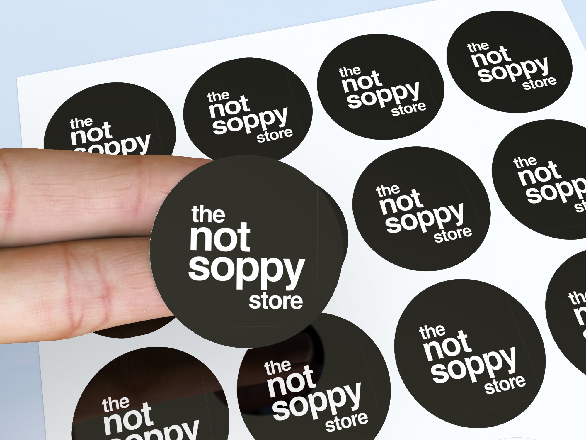 Design Your Own Sticker Glossy Round Label Sheets. Business Etsy