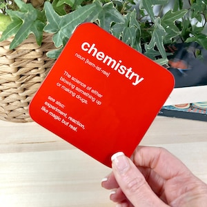 Chemistry Description Coaster