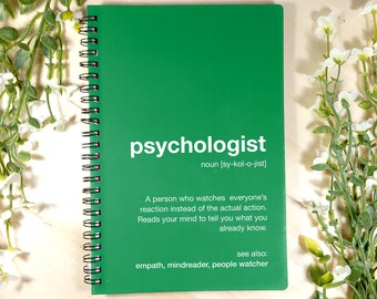 Notatnik A5 z definicją psychologa – idealny prezent dla psychologa! Notatnik A5 z opisem psychologa