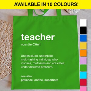 Teacher Description Bag