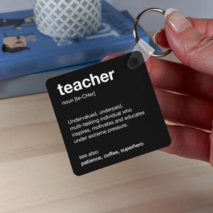 Lehrer Beschreibung Schlüsselanhänger|Schlüsselanhänger