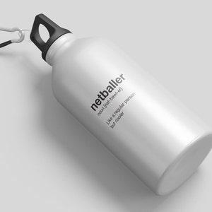 Netballer (Gender Neutral) Metal Water Bottle