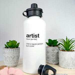 Artist (Gender Neutral) Metal Water Bottle