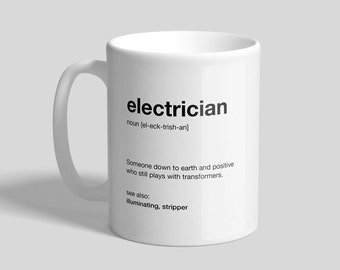 Electrician Description Mug