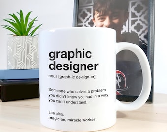 Graphic Designer Description Mug