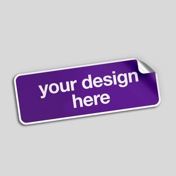 Create Your Own Rectangle Vinyl Sticker