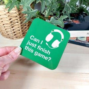 Can I Just Finish This Game? Gamer Coaster - Headset