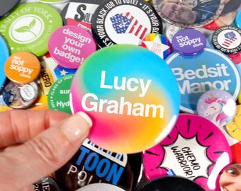 Name Badge Pin Button