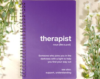 Therapeut Definition A5 Notizblock - Perfektes Geschenk für Therapeuten! Therapeuten Beschreibung DIN A5 Notizblock