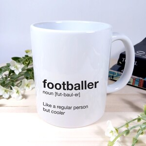 Fußballer Becher, Geschenk für Töpfer, Wichteln, Fußballer Geschenk, 11 Unzen Keramik Fußballer Becher Fußballer (Gender Neutral) Becher