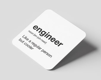 Engineer (Gender Neutral) Coaster