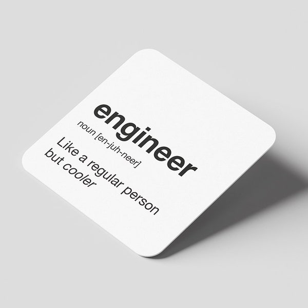 Engineer (Gender Neutral) Coaster