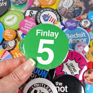 Personalised Birthday Age Button Badge Pin