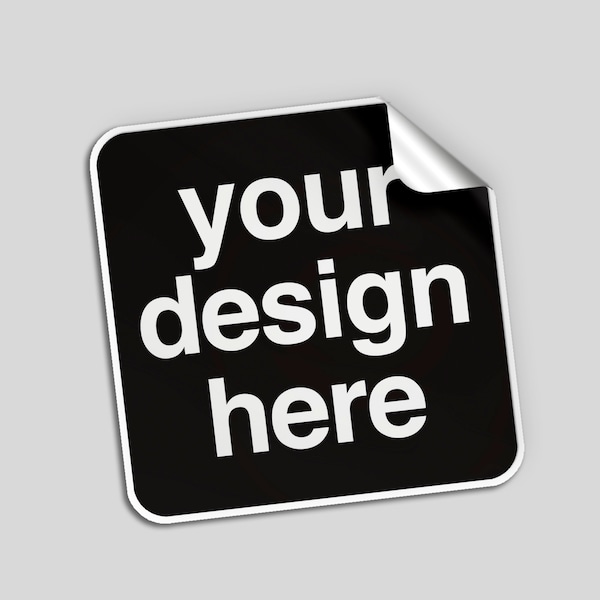 Create Your Own Square Vinyl Sticker