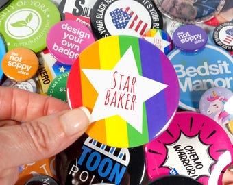 Star Baker Badge Button Pin