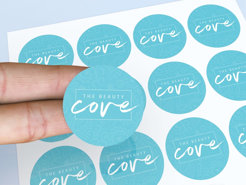 Design Your Own Sticker Glossy Round Label Sheets. Business Etsy UK