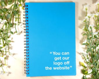 Funny Graphic design A5 Notepad – Perfect Gift for graphic designers! Get Our Logo Off the Website. Graphic Design A5 Notepad