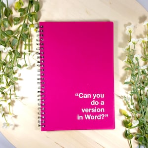 Can You Do A Version In Word? Graphic Designer A5 Notepad