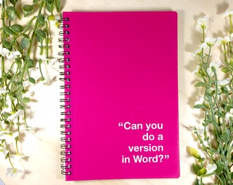 Funny Graphic design A5 Notepad – Version in word, Perfect Gift for graphic designers!