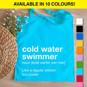 Cold Water Swimmer Cotton Bag