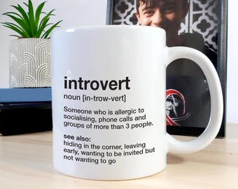 Introvert Definition Mug: Ceramic 11oz Mug
