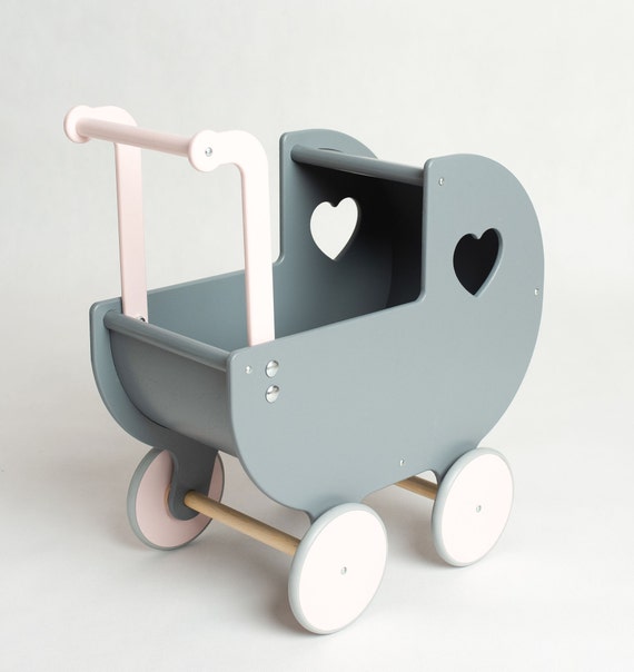 wooden dolls buggy