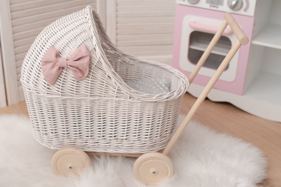 kids wicker pram