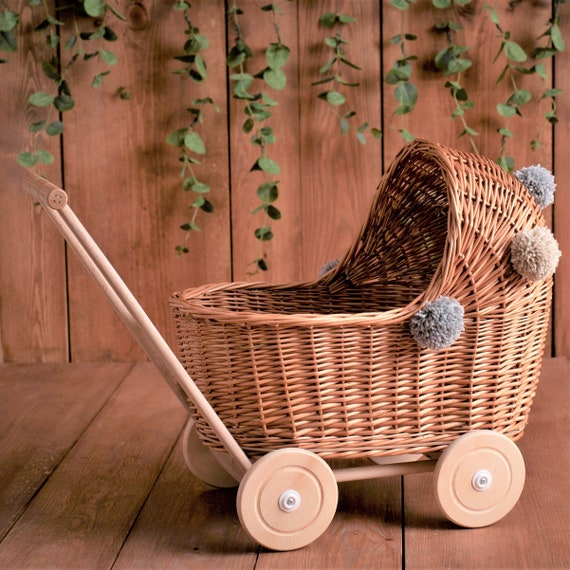 kids wicker pram