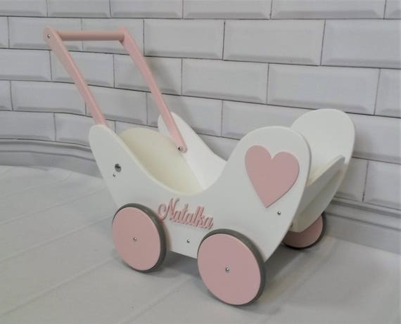 wooden dolls buggy