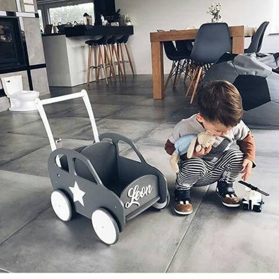 MONTESSORI CAR PUSHER Friendly Handmade Wooden Buggy Stroller Etsy UK