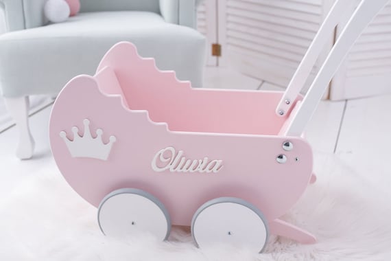 wooden dolls buggy