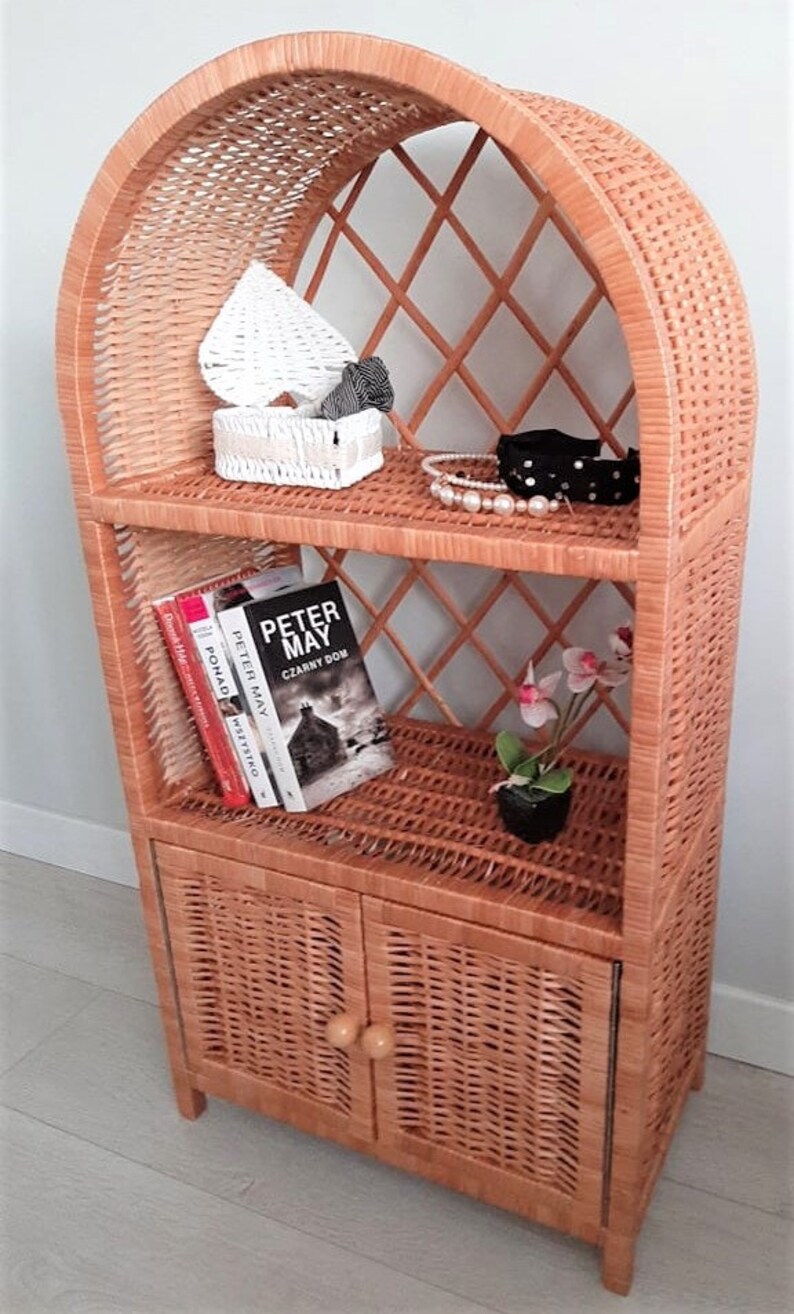 Armoire en osier avec portes étagère bureau de style Etsy