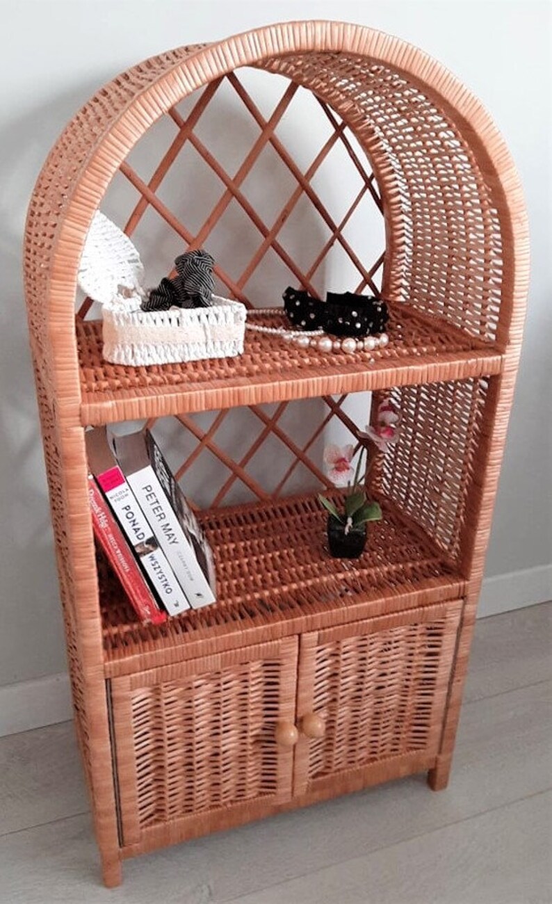 Armoire en osier avec portes étagère bureau de style Etsy