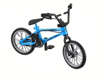 Mini réplica de bicicleta de aleación 1:12, modelo detallado de bicicleta de metal, accesorio para manualidades de jardín.