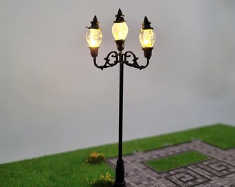 HO Scale Street Light Laternenpfahl: Miniatur Eisenbahn Diorama Beleuchtung Handwerk