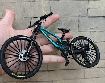 1:8 Scale Alloy Mountain Bike Model – Diecast Bicycle Toy, Desktop Decor
