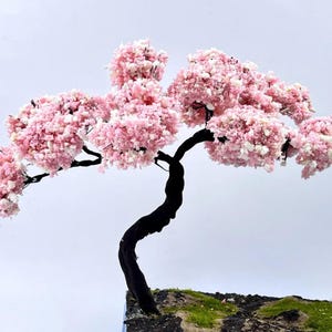 Miniature Pink Wire Tree 10-22cm - Model Landscape Decoration, DIY Sand Table, Scale Model Train Materials, Miniature Tree for Crafts