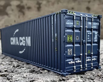 HO Scale 40ft Railway Shipping Container – Miniature Model for Dioramas & Railways