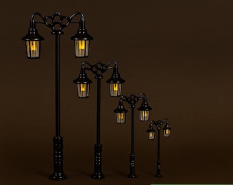 LAMPADAIRES EN PLASTIQUE pour modèle de chemin de fer lampe poteau