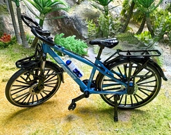 1:10 Mini Touring Bicycle Die-Cast Model, Desktop Decor, Cake Topper for Cyclists