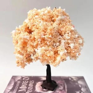 Miniature Cherry Blossom Tree: Handmade Diorama Model, 15-20cm